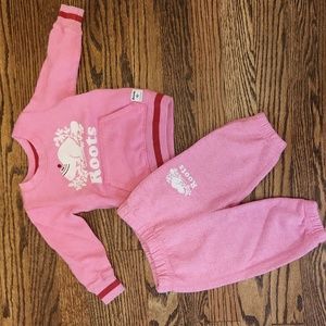 Roots Pink Kids Matching Set